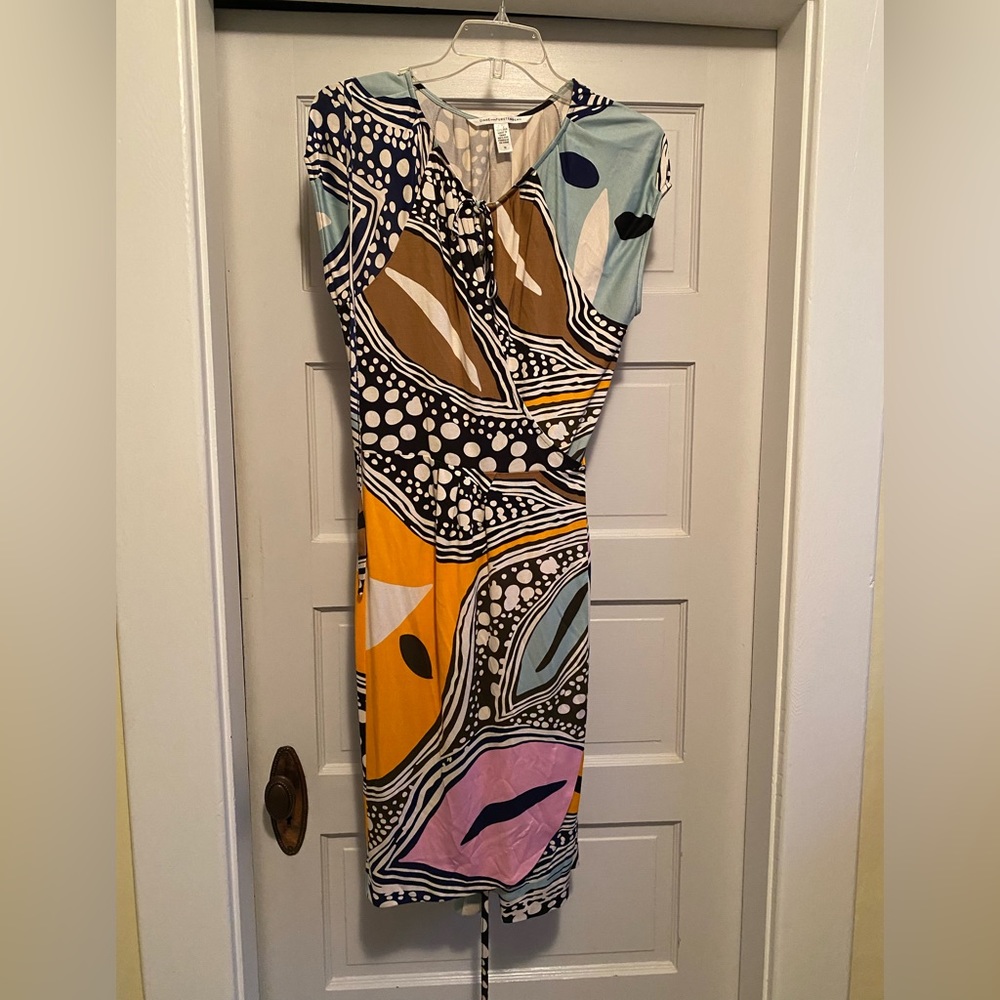 Diane von Furstenberg silk tie dress